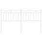 vidaXL Cabecero de metal blanco 150 cm vidaXL Cabecero de metal blanco 150 cm