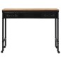vidaXL Mesa consola madera MDF y abeto 100x33,5x80 cm vidaXL Mesa consola madera MDF y abeto 100x33,5x80 cm