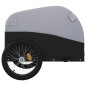 vidaXL Remolque para bicicleta hierro negro y gris 45 kg vidaXL Remolque para bicicleta hierro negro y gris 45 kg