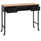 vidaXL Mesa consola madera MDF y abeto 100x33,5x80 cm vidaXL Mesa consola madera MDF y abeto 100x33,5x80 cm