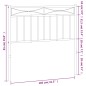 vidaXL Cabecero de metal blanco 100 cm vidaXL Cabecero de metal blanco 100 cm