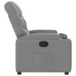vidaXL Sillón reclinable de tela gris claro vidaXL Sillón reclinable de tela gris claro