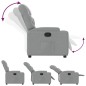 vidaXL Sillón reclinable de tela gris claro vidaXL Sillón reclinable de tela gris claro