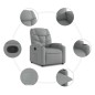 vidaXL Sillón reclinable de tela gris claro vidaXL Sillón reclinable de tela gris claro