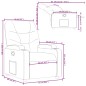 vidaXL Sillón reclinable de tela gris claro vidaXL Sillón reclinable de tela gris claro