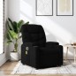 vidaXL Sillón reclinable de masaje de tela negro vidaXL Sillón reclinable de masaje de tela negro