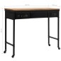 vidaXL Mesa consola madera MDF y abeto 100x33,5x80 cm vidaXL Mesa consola madera MDF y abeto 100x33,5x80 cm