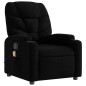 vidaXL Sillón reclinable de masaje de tela negro vidaXL Sillón reclinable de masaje de tela negro