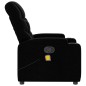 vidaXL Sillón reclinable de masaje de tela negro vidaXL Sillón reclinable de masaje de tela negro