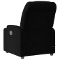 vidaXL Sillón reclinable de masaje de tela negro vidaXL Sillón reclinable de masaje de tela negro