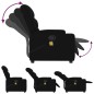 vidaXL Sillón reclinable de masaje de tela negro vidaXL Sillón reclinable de masaje de tela negro