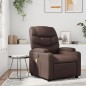 vidaXL Sillón de masaje reclinable cuero sintético marrón vidaXL Sillón de masaje reclinable cuero sintético marrón