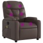 vidaXL Sillón de masaje reclinable cuero sintético marrón vidaXL Sillón de masaje reclinable cuero sintético marrón