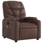 vidaXL Sillón de masaje reclinable cuero sintético marrón vidaXL Sillón de masaje reclinable cuero sintético marrón