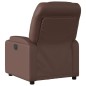 vidaXL Sillón de masaje reclinable cuero sintético marrón vidaXL Sillón de masaje reclinable cuero sintético marrón