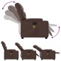 vidaXL Sillón de masaje reclinable cuero sintético marrón vidaXL Sillón de masaje reclinable cuero sintético marrón