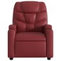 vidaXL Sillón reclinable de cuero sintético rojo tinto vidaXL Sillón reclinable de cuero sintético rojo tinto