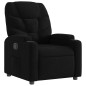 vidaXL Sillón reclinable de tela negro vidaXL Sillón reclinable de tela negro