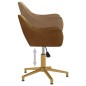 vidaXL Silla de comedor giratoria de terciopelo marrón vidaXL Silla de comedor giratoria de terciopelo marrón