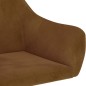vidaXL Silla de comedor giratoria de terciopelo marrón vidaXL Silla de comedor giratoria de terciopelo marrón