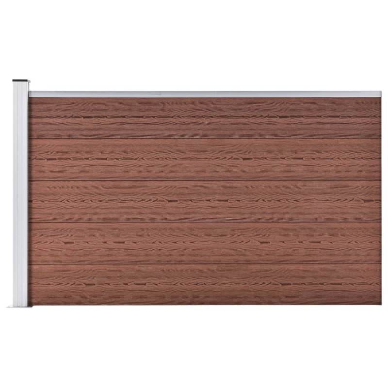 vidaXL Valla de jardín de WPC marrón 175x105 cm vidaXL Valla de jardín de WPC marrón 175x105 cm