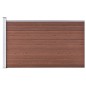 vidaXL Valla de jardín de WPC marrón 175x105 cm vidaXL Valla de jardín de WPC marrón 175x105 cm