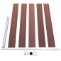 vidaXL Valla de jardín de WPC marrón 175x105 cm vidaXL Valla de jardín de WPC marrón 175x105 cm