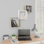 vidaXL Estante pared de cubo contrachapada blanco roble 68x15x68 cm vidaXL Estante pared de cubo contrachapada blanco roble 68x15x68 cm