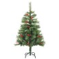 vidaXL Árbol de Navidad artificial con bisagras 150 LED y bolas 150 cm vidaXL Árbol de Navidad artificial con bisagras 150 LED y bolas 150 cm