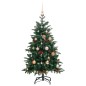 vidaXL Árbol de Navidad artificial con bisagras 150 LED y bolas 150 cm vidaXL Árbol de Navidad artificial con bisagras 150 LED y bolas 150 cm