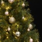vidaXL Árbol de Navidad artificial con bisagras 150 LED y bolas 150 cm vidaXL Árbol de Navidad artificial con bisagras 150 LED y bolas 150 cm