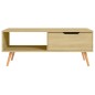 vidaXL Mesa de centro madera de ingeniería roble Sonoma 100x49,5x43 cm