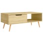 vidaXL Mesa de centro madera de ingeniería roble Sonoma 100x49,5x43 cm
