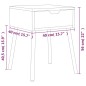 vidaXL Mesitas noche 2 uds madera ingeniería roble ahumado 40x40x56 cm