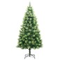vidaXL Árbol de Navidad artificial con bisagras 300 LED y bolas 180 cm vidaXL Árbol de Navidad artificial con bisagras 300 LED y bolas 180 cm