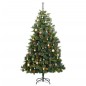 vidaXL Árbol de Navidad artificial con bisagras 300 LED y bolas 210 cm vidaXL Árbol de Navidad artificial con bisagras 300 LED y bolas 210 cm