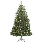 vidaXL Árbol de Navidad artificial con bisagras 300 LED y bolas 240 cm vidaXL Árbol de Navidad artificial con bisagras 300 LED y bolas 240 cm
