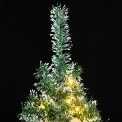 vidaXL Árbol de Navidad artificial con 300 LED bolas y nieve 180 cm
