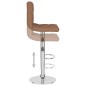 vidaXL Taburetes de cocina 2 unidades tela marrón vidaXL Taburetes de cocina 2 unidades tela marrón