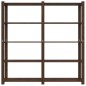 vidaXL Estantería de 5 niveles madera maciza pino marrón 170x38x170 cm vidaXL Estantería de 5 niveles madera maciza pino marrón 170x38x170 cm