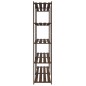 vidaXL Estantería de 5 niveles madera maciza pino marrón 170x38x170 cm vidaXL Estantería de 5 niveles madera maciza pino marrón 170x38x170 cm