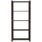 vidaXL Estantería de 5 niveles madera maciza pino negro 80x38x170 cm vidaXL Estantería de 5 niveles madera maciza pino negro 80x38x170 cm