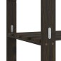 vidaXL Estantería de 5 niveles madera maciza pino negro 80x38x170 cm vidaXL Estantería de 5 niveles madera maciza pino negro 80x38x170 cm