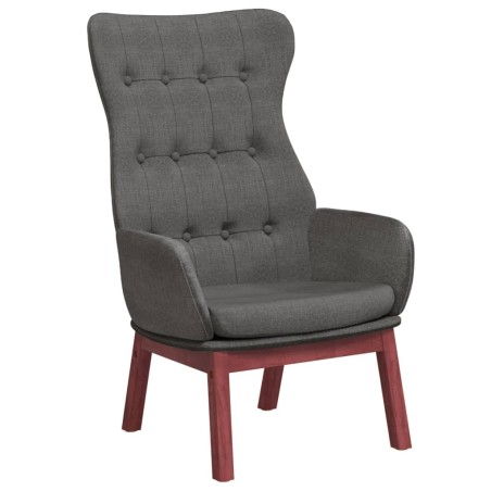 vidaXL Sillón de relax de tela gris oscuro