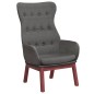 vidaXL Sillón de relax de tela gris oscuro