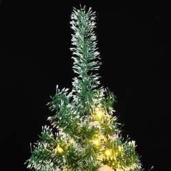 vidaXL Árbol de Navidad artificial con 300 LED bolas y nieve 240 cm