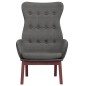 vidaXL Sillón de relax de tela gris oscuro