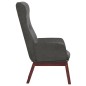 vidaXL Sillón de relax de tela gris oscuro