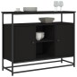 vidaXL Aparador de madera de ingeniería negro 100x35x80 cm vidaXL Aparador de madera de ingeniería negro 100x35x80 cm