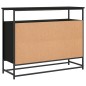 vidaXL Aparador de madera de ingeniería negro 100x35x80 cm vidaXL Aparador de madera de ingeniería negro 100x35x80 cm